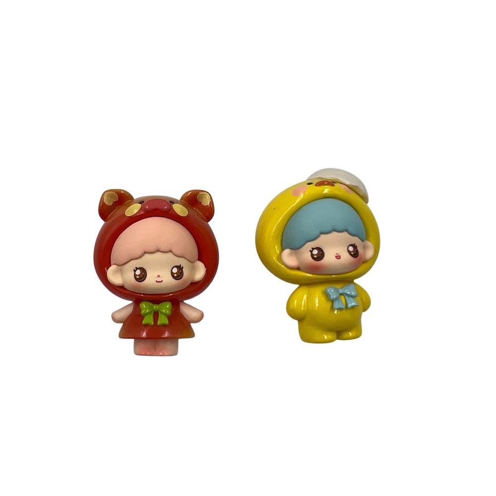 Twinkle Twins 12 Zodiac Signs Mini Figure Lot Red Yellow Vinyl Art Toy Set
